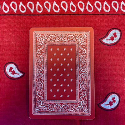 Gilded Bicycle Bandana (Red) Playing Cards Playing Card Decks bei Deinparadies.ch