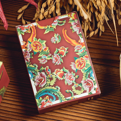 Phoenix and Peony (Red) Playing Cards | Bacon Playing Card Company Bacon Magic bei Deinparadies.ch