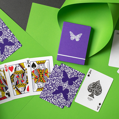Butterfly Playing Cards Royal Purple Penguin Magic bei Deinparadies.ch