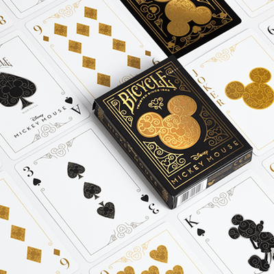 Bicycle Disney Mickey Mouse (Black and Gold) | US Playing Card Co. Bicycle bei Deinparadies.ch