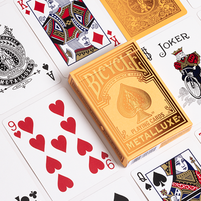Bicycle Metalluxe Playing Cards | Orange Bicycle bei Deinparadies.ch