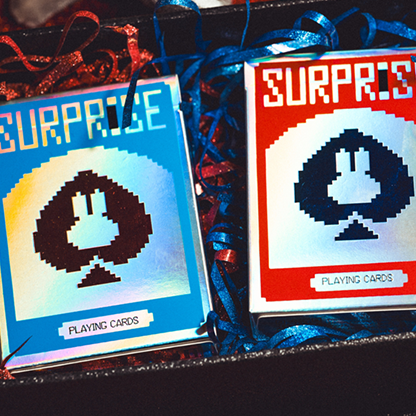 Limited Holographic Edition Surprise Deck V5 (Blue) Playing cards | Bacon Playing Card Company Bacon Magic bei Deinparadies.ch
