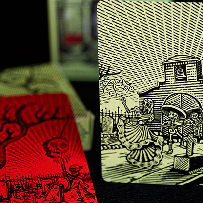 FULTON'S Day Of The Dead Green Edition Playing Cards FULTONS Playing Cards bei Deinparadies.ch