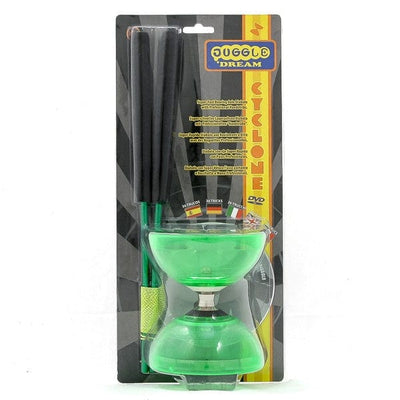 Diabolo Freilauf Cyclone Quartz Set | grün-Juggle Dream-Deinparadies.ch