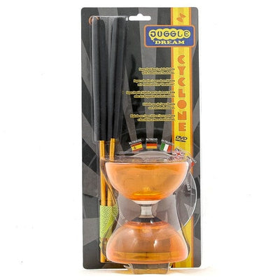 Diabolo Freilauf Cyclone Quartz Set | orange-Juggle Dream-Deinparadies.ch