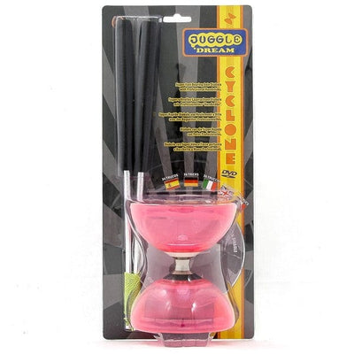 Diabolo Freilauf Cyclone Quartz Set | pink-Juggle Dream-Deinparadies.ch