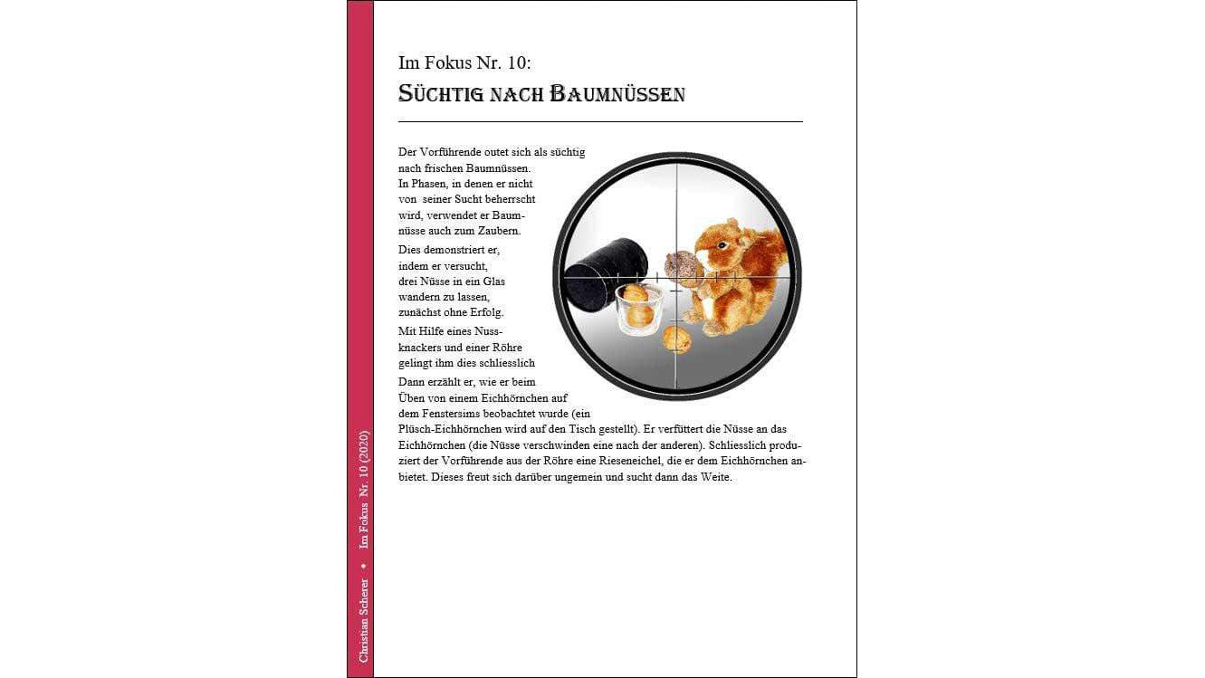 Im Fokus 10: Süchtig nach Baumnüssen by Christian Scherer Christian Scherer bei Deinparadies.ch