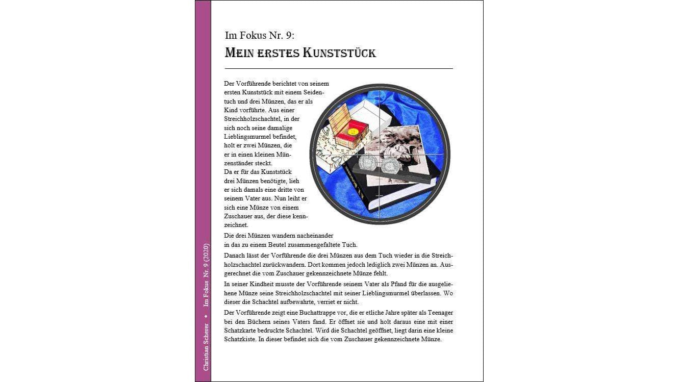Im Fokus 9: Mein erstes Kunststück by Christian Scherer Christian Scherer bei Deinparadies.ch