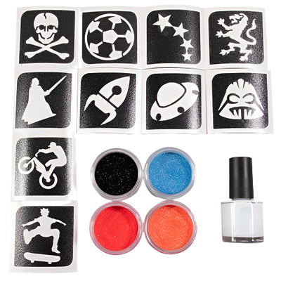 Glitter-Tattoo Set Grimas Sport | Ganzes Set-Grimas-Deinparadies.ch