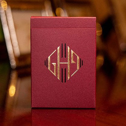 Hollingworth Playing Cards Emerald or Burgundy Burgundy (rot)-Deinparadies.ch-Deinparadies.ch