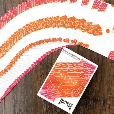 Orange Bump Neon Playing Cards Bicycle bei Deinparadies.ch