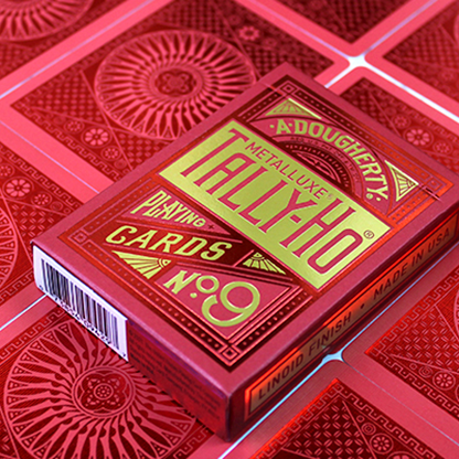 Tally Ho Circle MetalLuxe Playing Cards | rot-Tally Ho-Deinparadies.ch