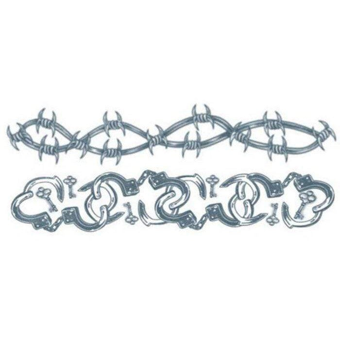 Arm Tattoo Handcuffs| Klebetattoos Tinsley Transfers bei Deinparadies.ch