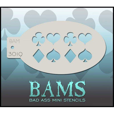 Bad Ass mini símbolos de cartas Bad Ass Stencils en Deinparadies.ch