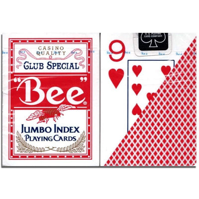 Bee Poker Deck Jumbo Index - Rot - USPCC