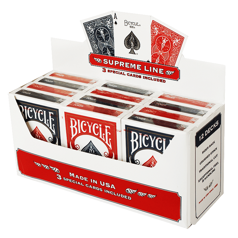 Bicycle Karten Supreme Playing Cards - 6 rot/ 6 blau - Bicycle Supreme
