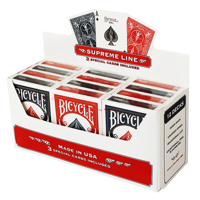 Bicycle Karten Supreme Playing Cards - 6 rot/ 6 blau - Bicycle Supreme