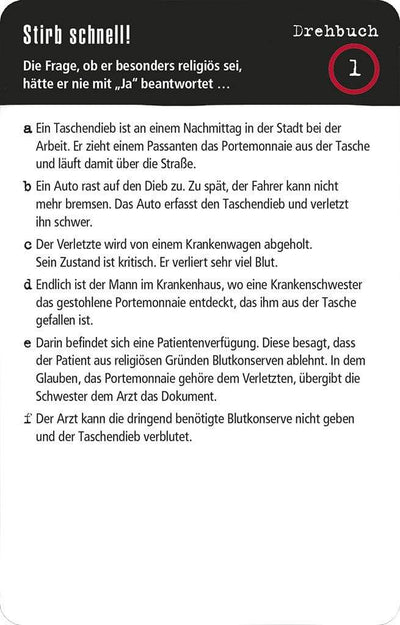Black Stories - Das mörderische Drehbuch Moses bei Deinparadies.ch