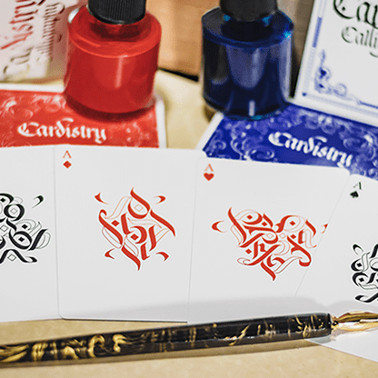 Cardistry Calligraphy Playing Cards | Blau Deinparadies.ch bei Deinparadies.ch