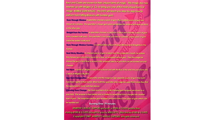 Bubble Gum Magic by James Coats and Nicholas Byrd - Volume 1 Anubis Media Corporation bei Deinparadies.ch