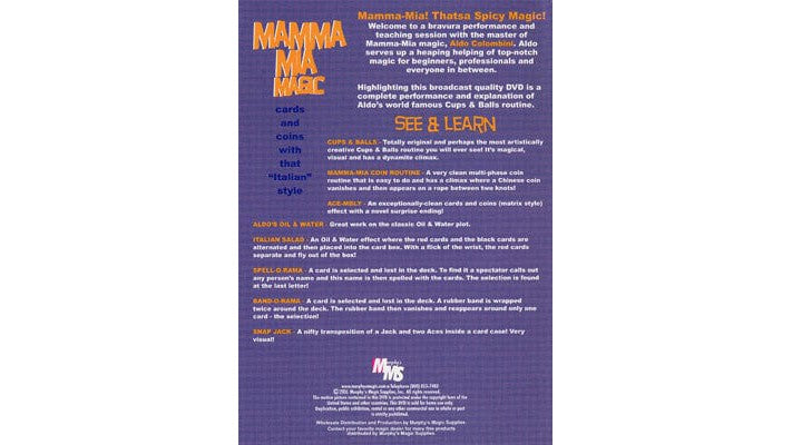 Mamma Mia Magic by Aldo Colombini Anubis Media Corporation bei Deinparadies.ch