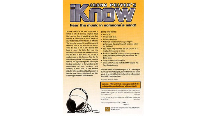iKnow by Jason Palter Jason Palter bei Deinparadies.ch
