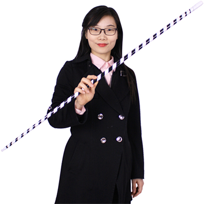 Erscheinender Stock Plastik | Appearing Cane - Schwarz/Weiss - Murphy's Magic