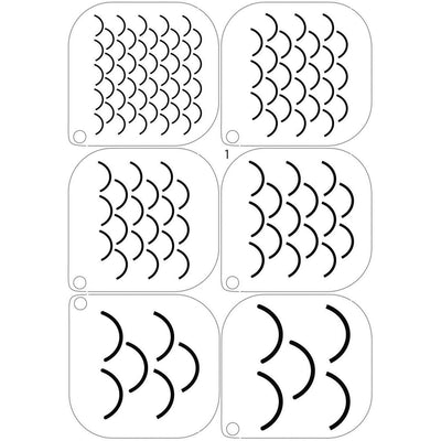 Grimas Schablone 1 Schuppen Grimas bei Deinparadies.ch