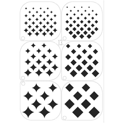 Grimas Schablone 13 Karo Grimas bei Deinparadies.ch