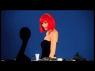 Febbre lola parrucca, nera