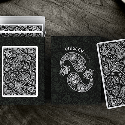 Paisley Playing Cards Workers Deck Black Deinparadies.ch bei Deinparadies.ch