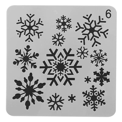 Plantilla de copos de nieve 10x10cm Deinparadies.ch en Deinparadies.ch