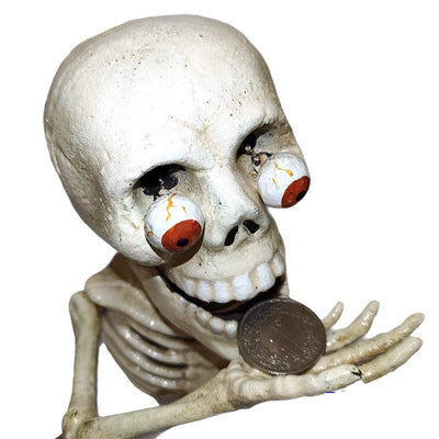 Skelett Spardose mit Kullerauge massiv Deinparadies.ch bei Deinparadies.ch