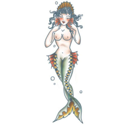 Pin Up Siren Tattoo | Tatuaggi adesivi Tinsley Transfers su Deinparadies.ch