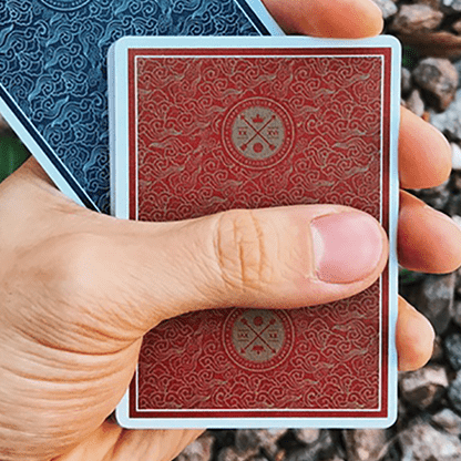 Visa Deck Red de Patrick Kun, The Blue Crown en Deinparadies.ch