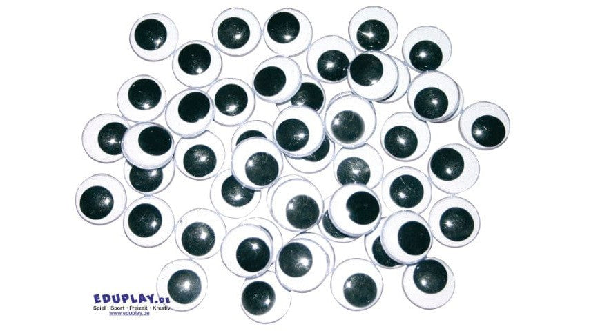 Wackelaugen beweglich schwarz/weiss ø18mm (50 Stk.) Eduplay bei Deinparadies.ch