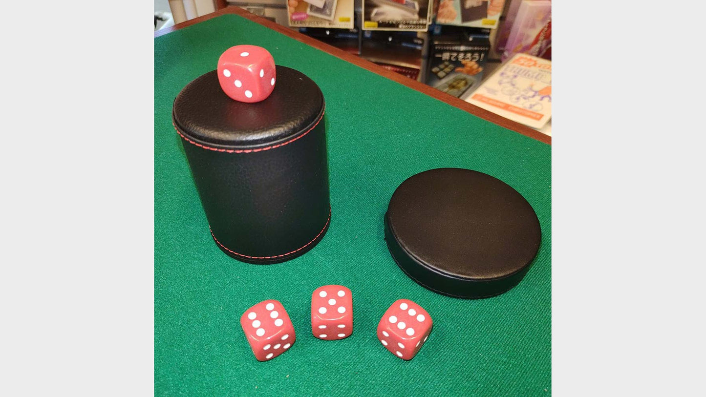 Dice Chop Cup | Lederbecher mit Würfeln Murphy's Magic bei Deinparadies.ch