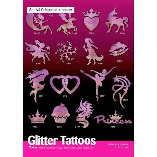 Ybody A4 Poster Set Prinzessin Ybody bei Deinparadies.ch