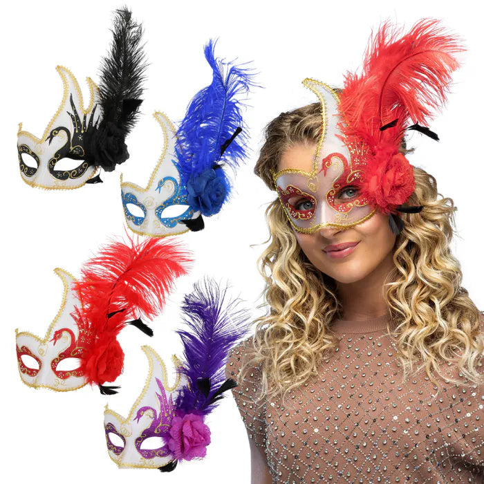 Venezianische Maske | schwarz