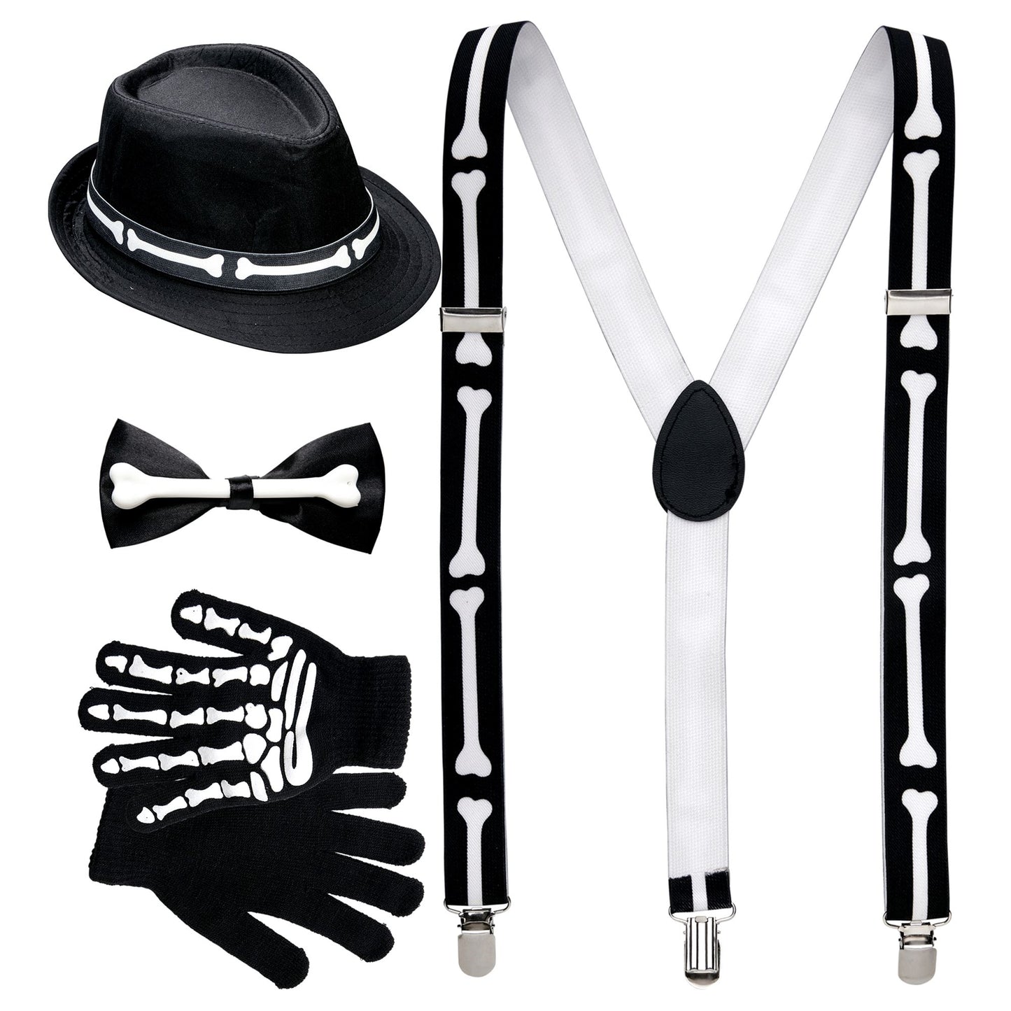 Skelett-Set für Halloween
