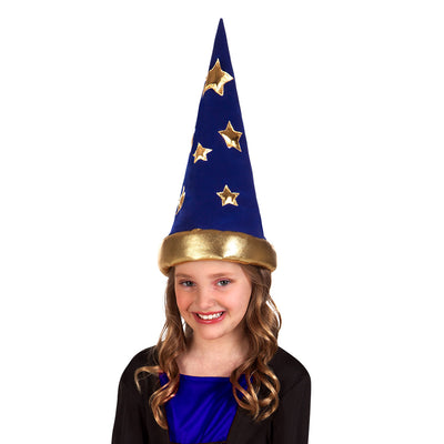 Chapeau magique avec des étoiles