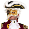 Venezianische Deluxe Maske mit langer Nase