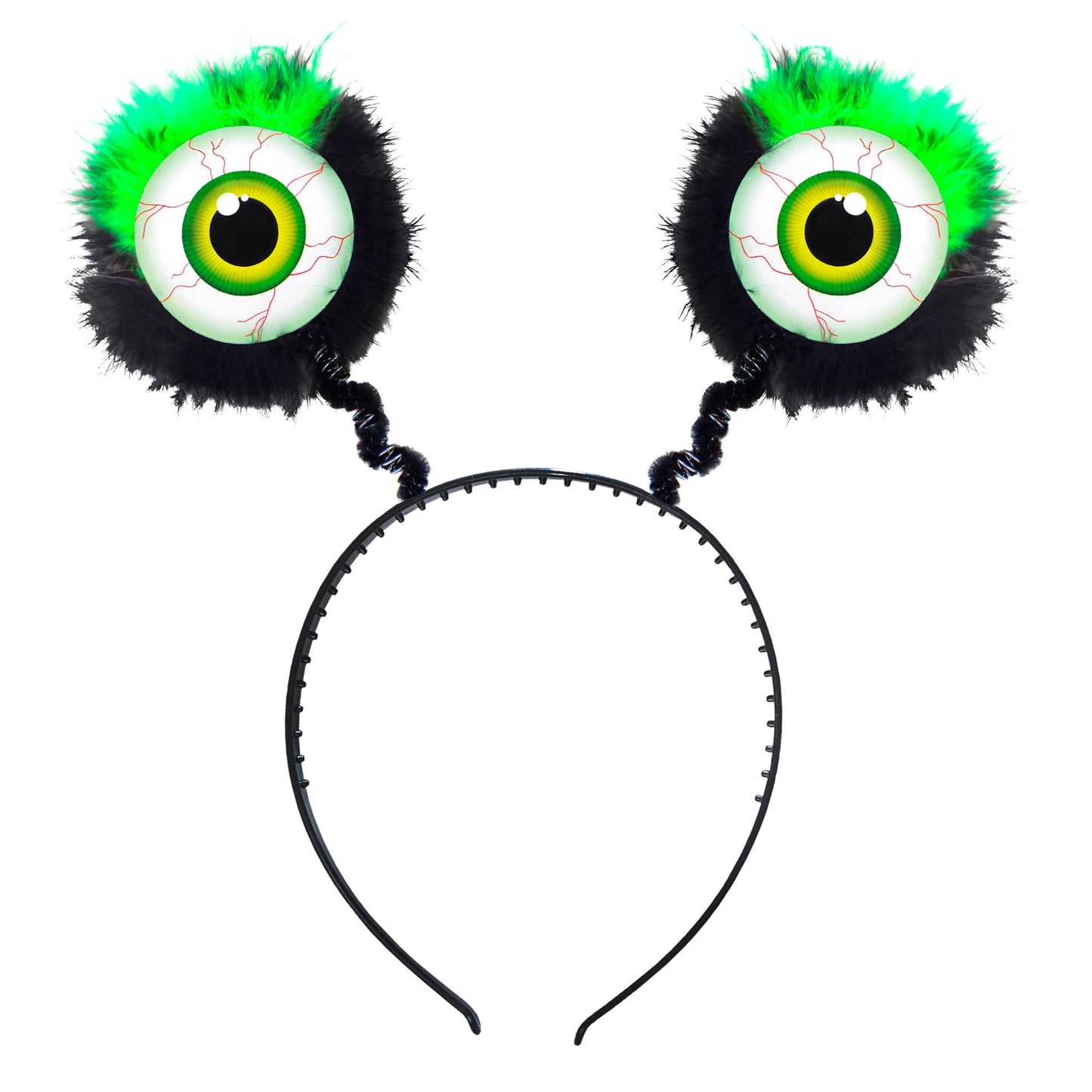 Haarreif mit Augen und Federn