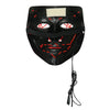 Horror LED-Maske mit genähten Augen Pink