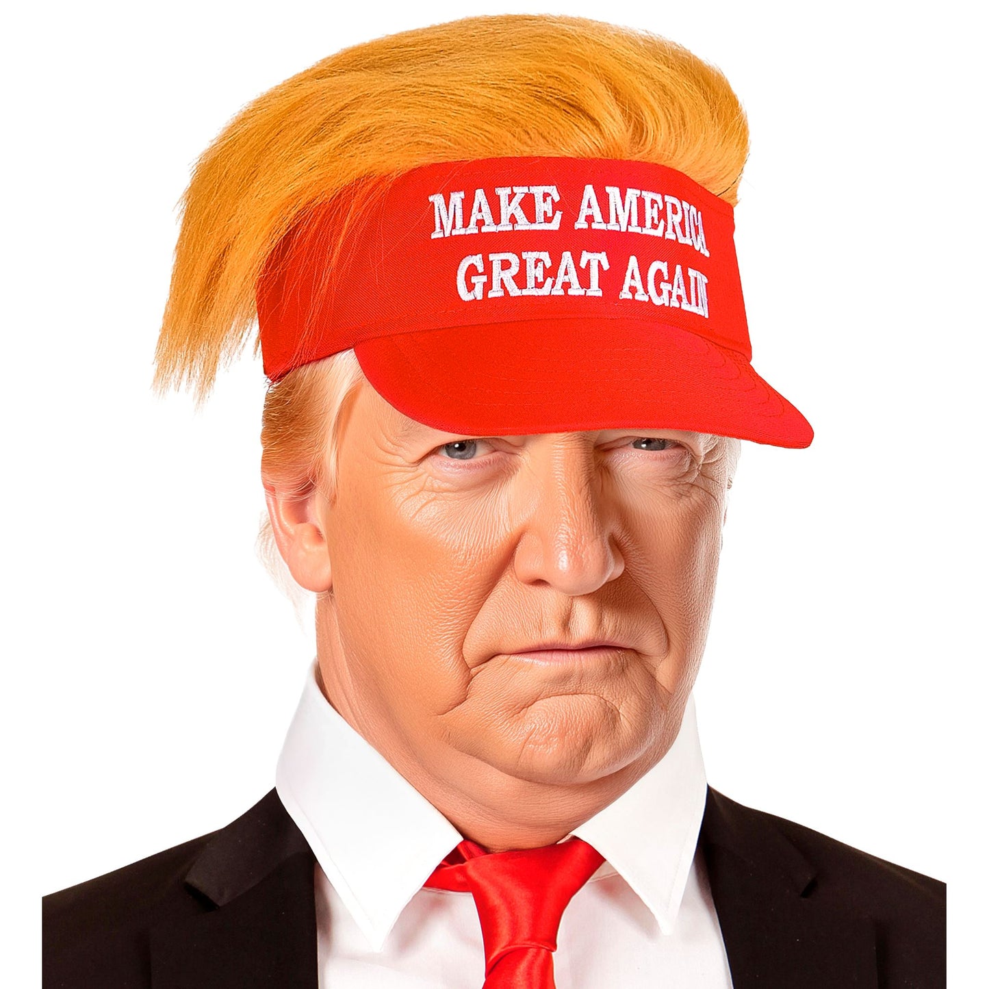 Schirmmütze Amerika mit Haaren