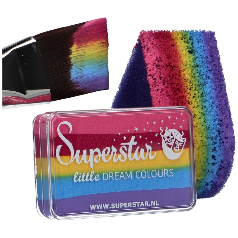 Split-Cake Makeup | Little Rainbow