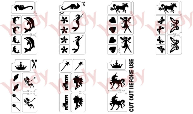 Ybody Glitzertattoo BIO Set | Kinderparty