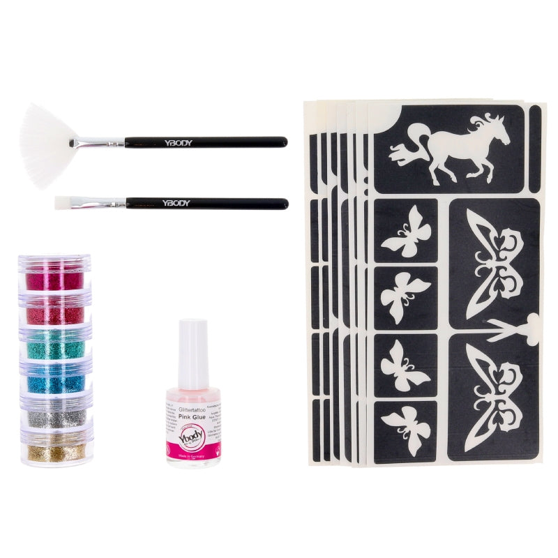 Ybody Glitzertattoo BIO Set | Kinderparty