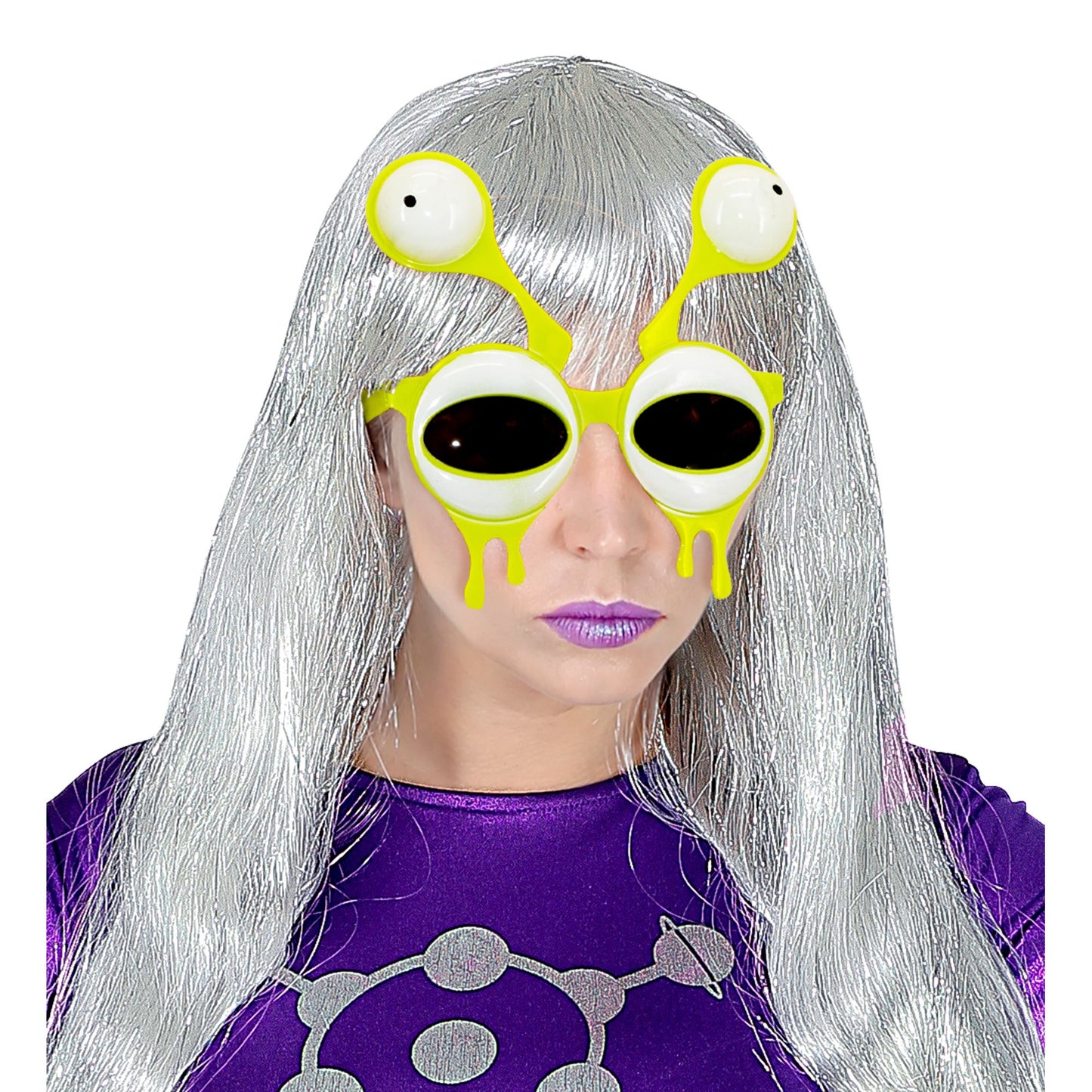 Alienbrille mit Doppelaugen