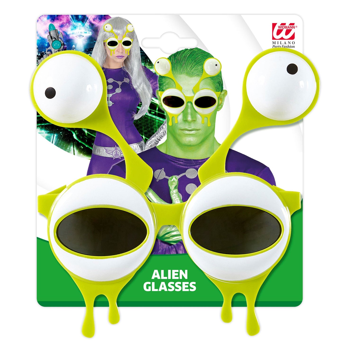 Alienbrille mit Doppelaugen